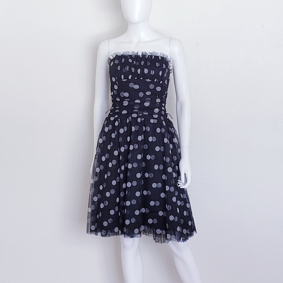 Eliza J Dresses & Skirts - WOMEN'S MESH POLKA DOT DRESS | 8